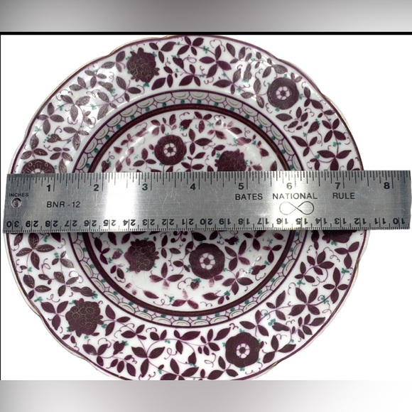 Royal Vienna Floral Soup Plate  1744-1749 ? Bindenschild Red Shield Antique - Picture 7 of 11